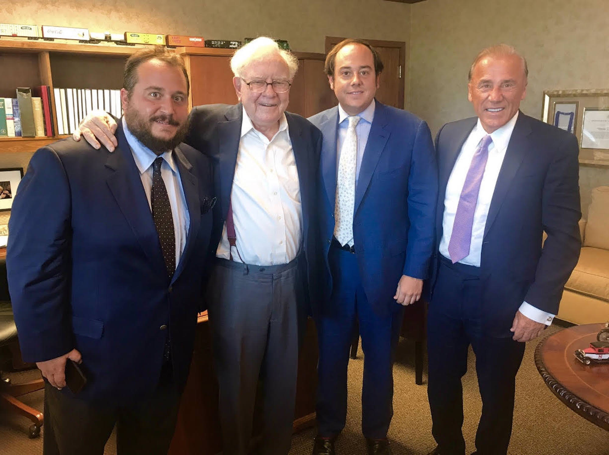 Evan Metropoulos and Dean Metropoulos with Oracle of Omaha Warren Buffet